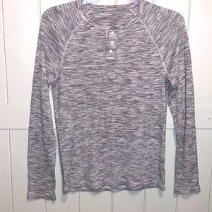 ** BOGO 50% OFF** Men’s Gray-Fitted Long Sleeve Thermal-Size S